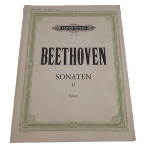 German BEETHOVEN SONATEN II Sonate 2 For Piano Sheet Music Book